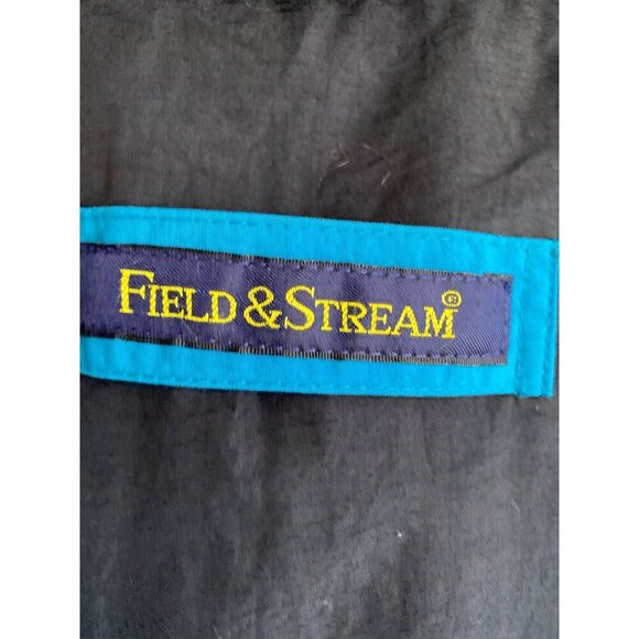 VINTAGE 80'S MEN'S FIELD & STREAM BLACK WINDBREAKER JACKET SZ 2XLT - Picture 5 of 13